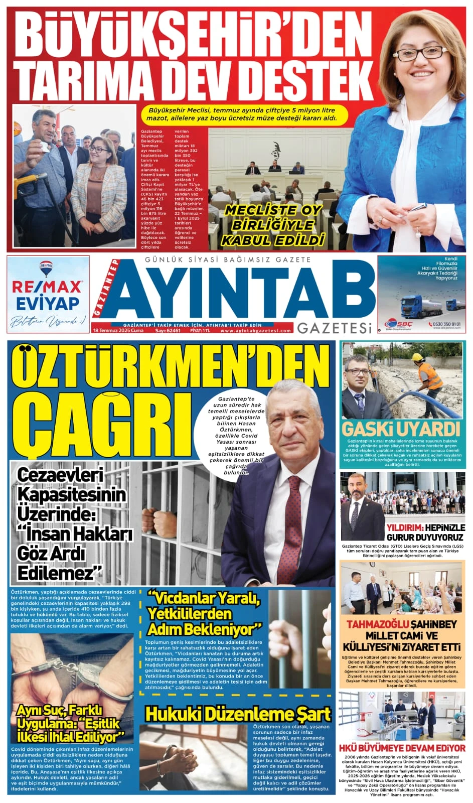 18 TEMMUZ 2025