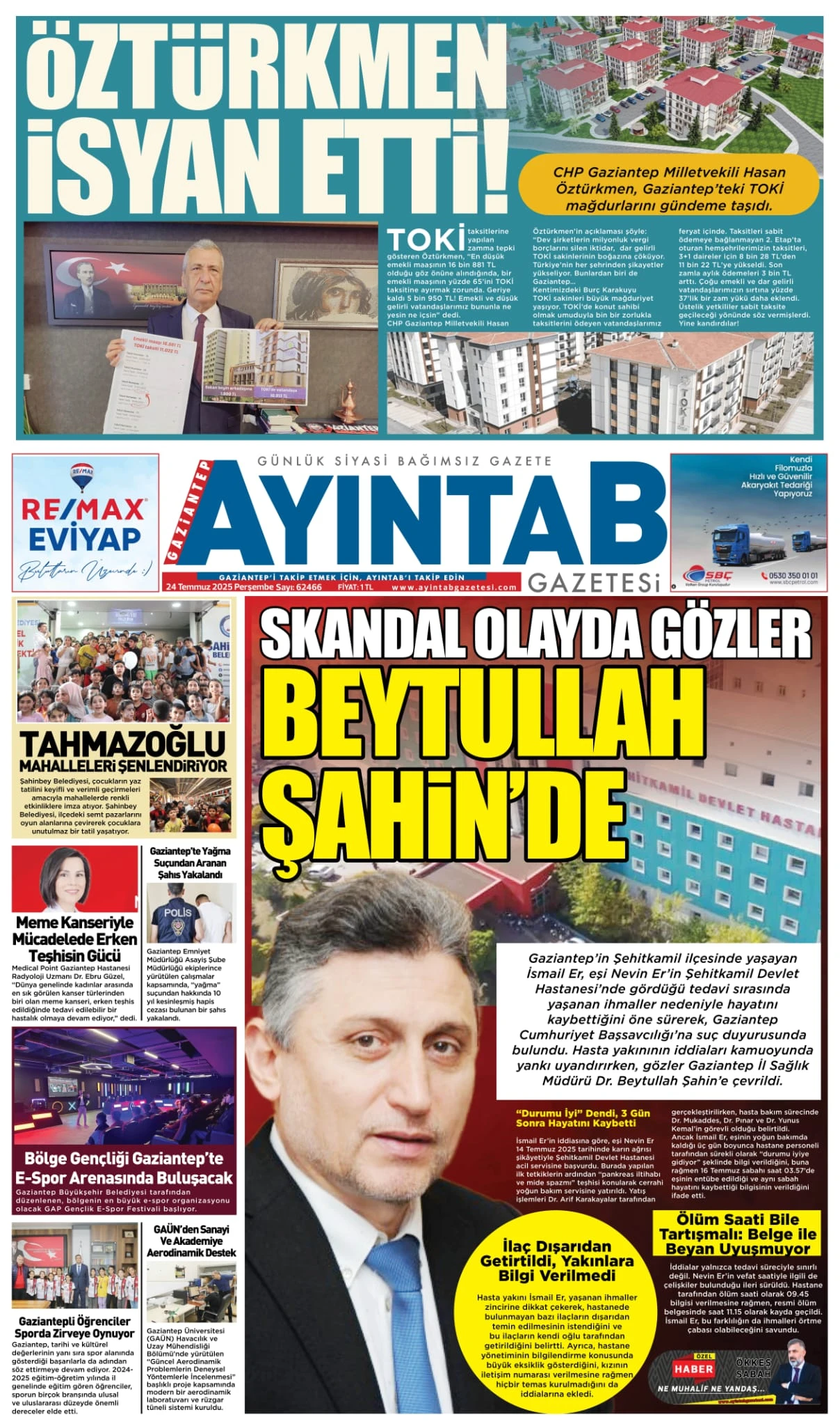 24 TEMMUZ PERŞEMBE