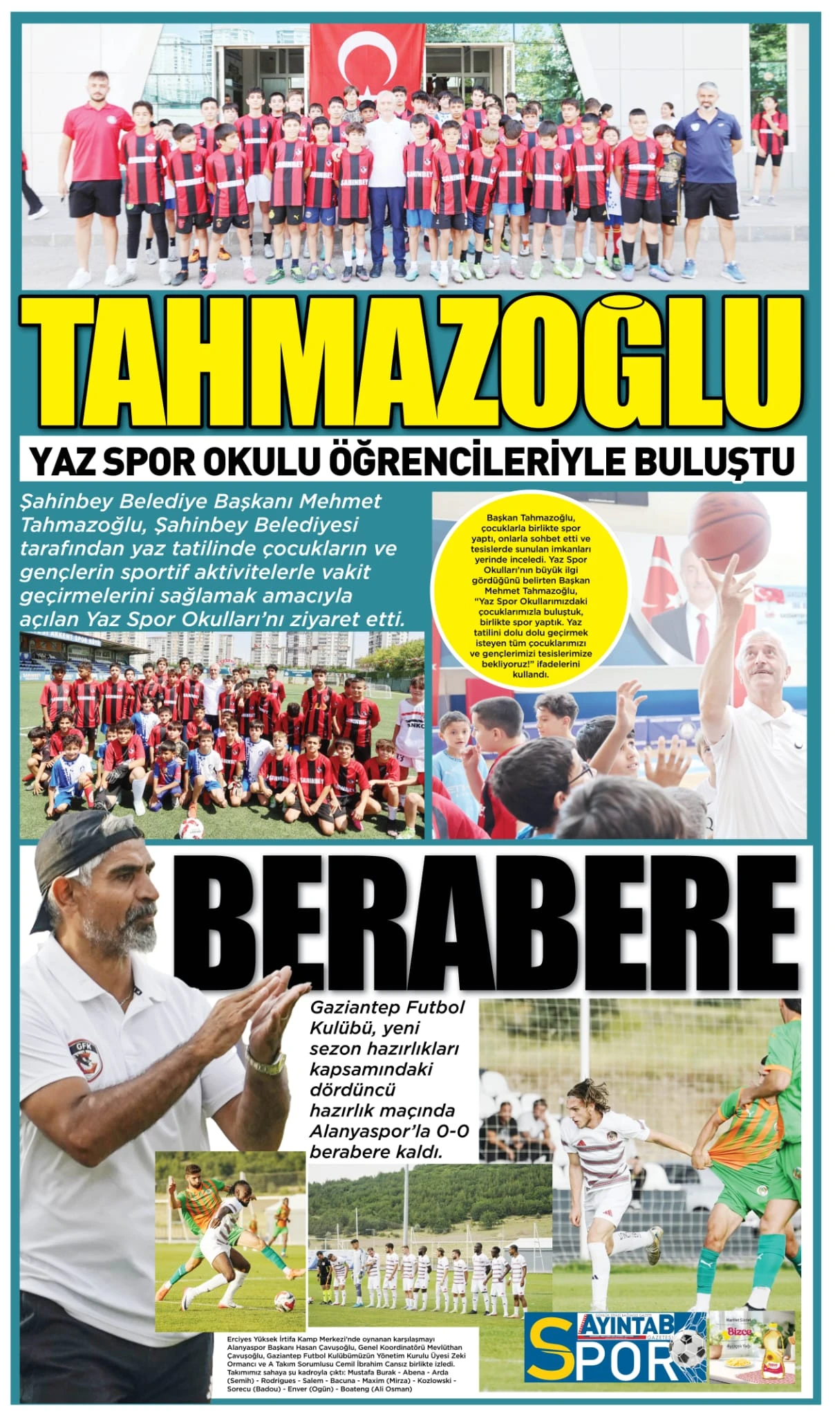 30 TEMMUZ ÇARŞAMBA