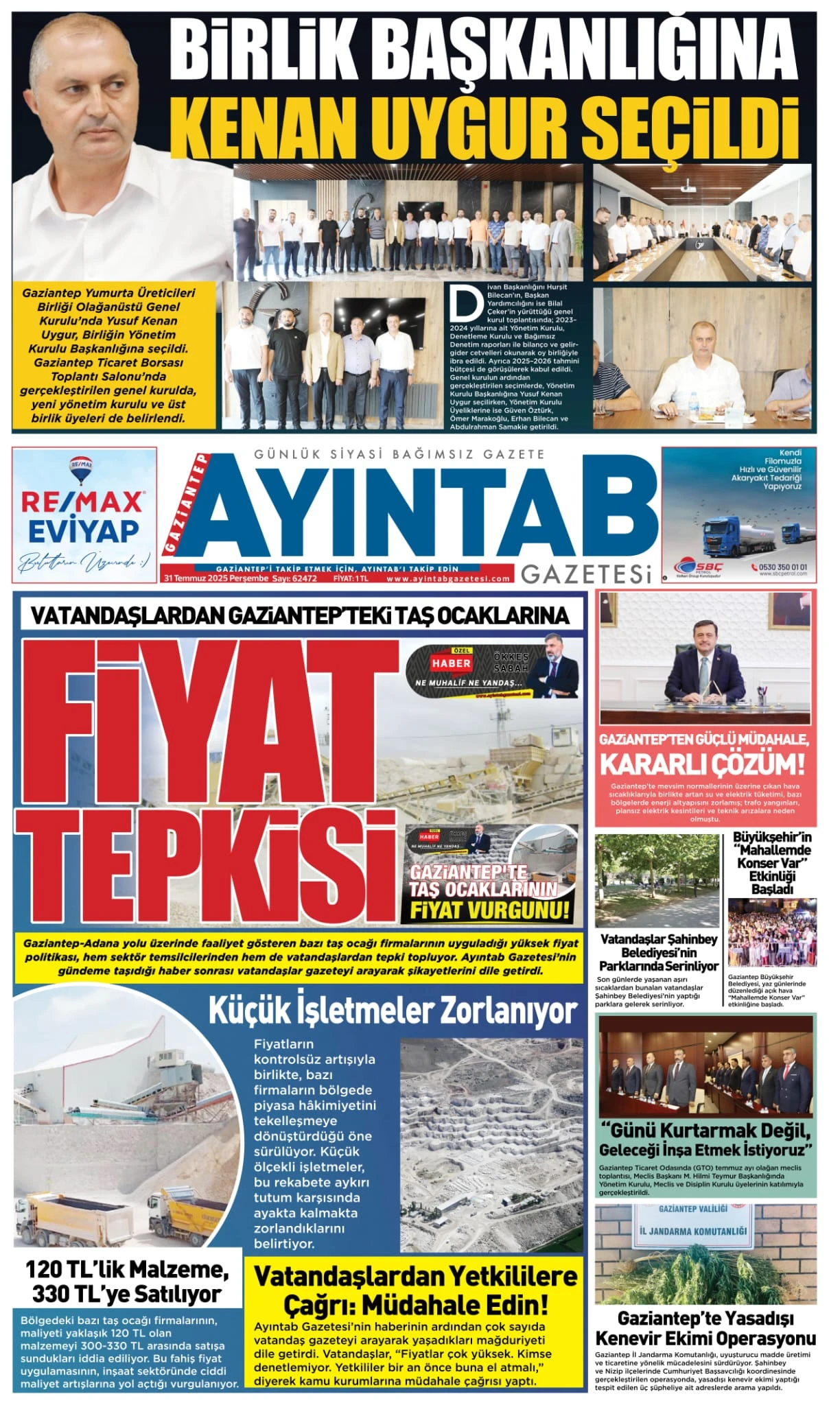 31 TEMMUZ 2025