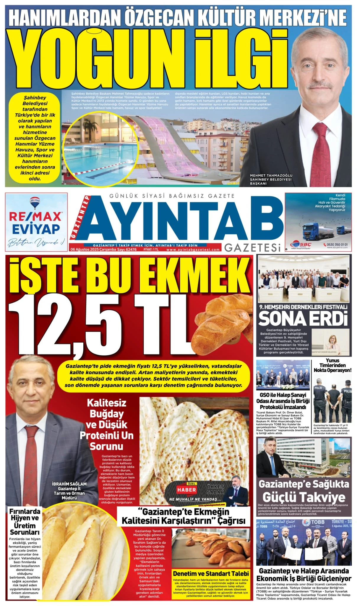 07 AĞUSTOS ÇARŞAMBA