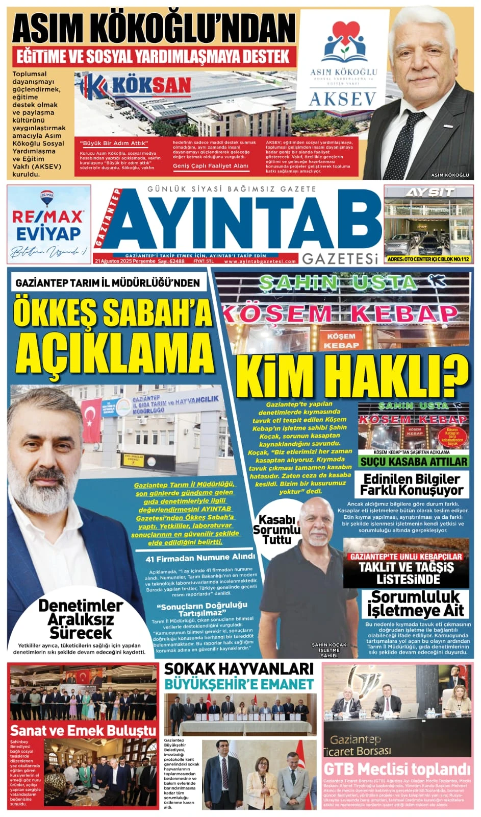 21 AĞUSTOS 2025