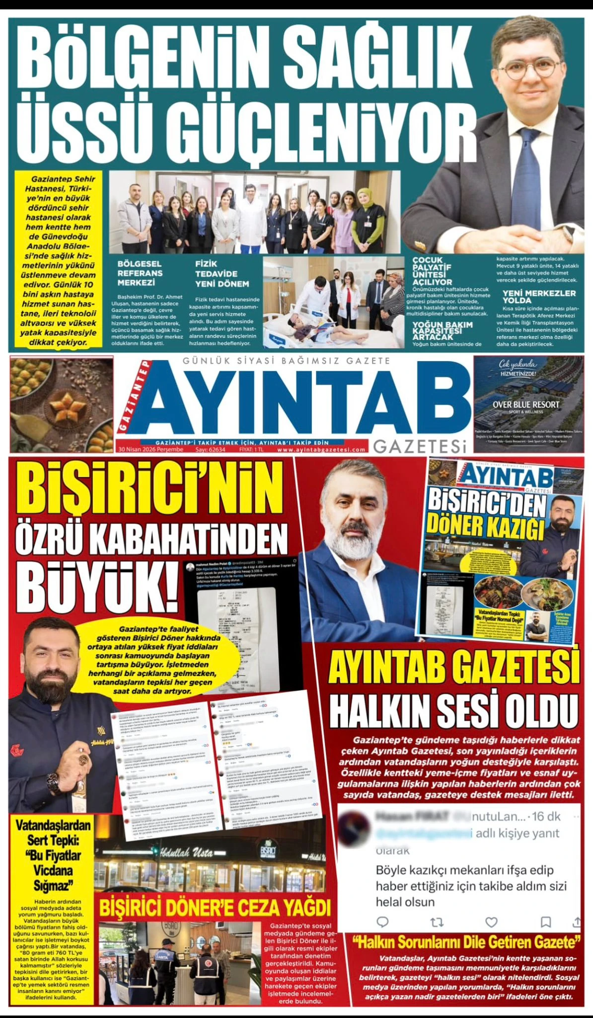 30 NİSAN PERŞEMBE