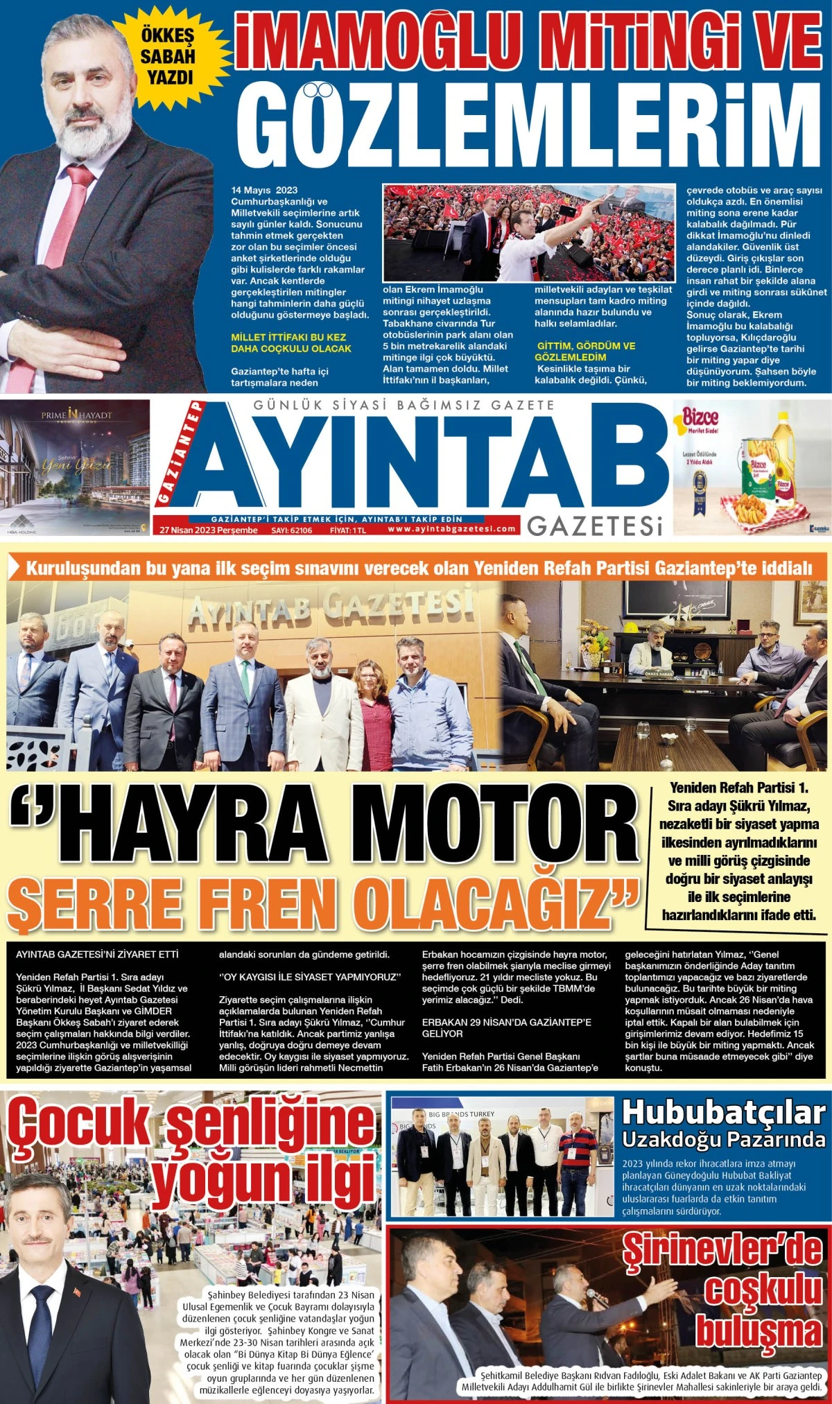 AYINTAB GAZETESİ 