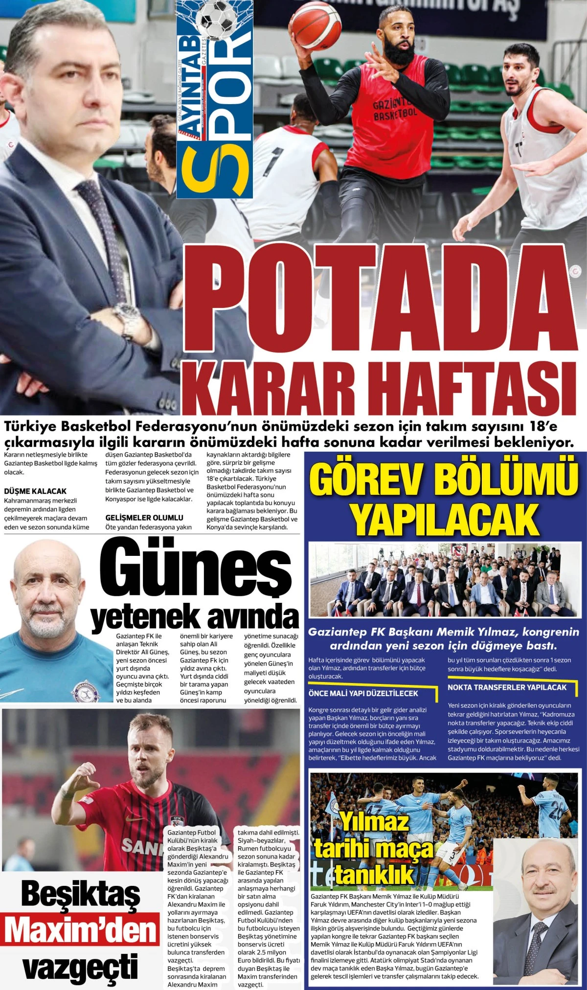 GAZİANTEP AYINTAB GAZETESİ 