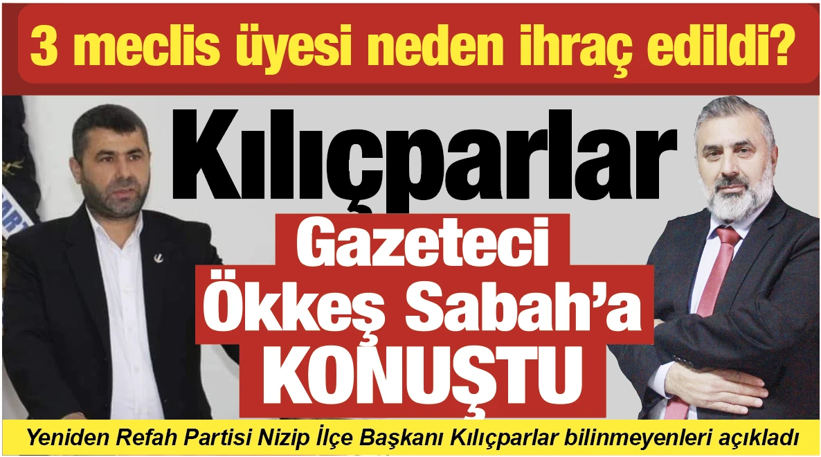 3 meclis üyesi neden ihraç edildi? Başkan Kılıçparlar, Gazeteci Ökkeş Sabah'a konuştu