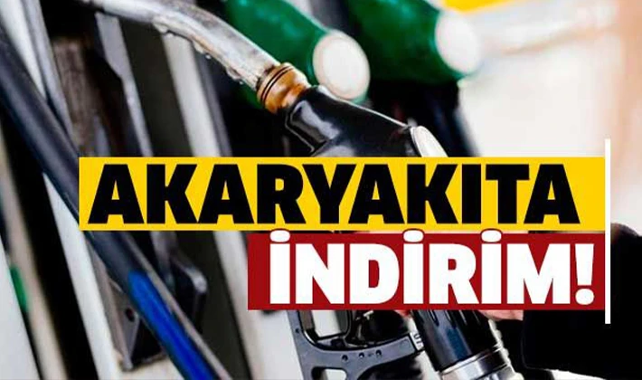 Akaryakıta indirim! 