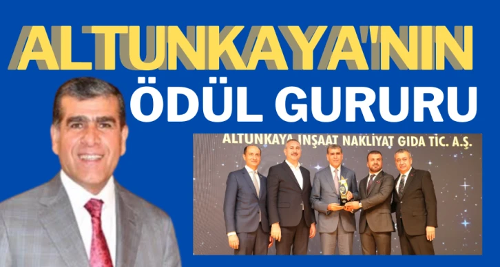 Altunkaya'nın ödül gururu