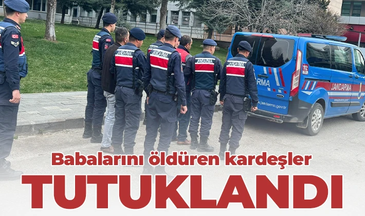 Babalarını öldüren kardeşler tutuklandı