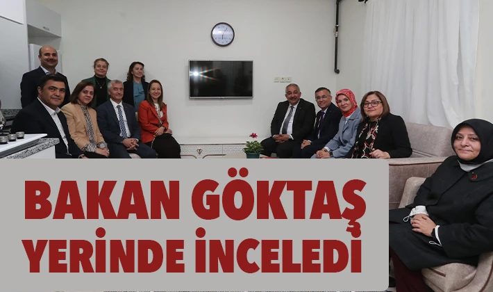 BAKAN GÖKTAŞ YERİNDE İNCELEDİ