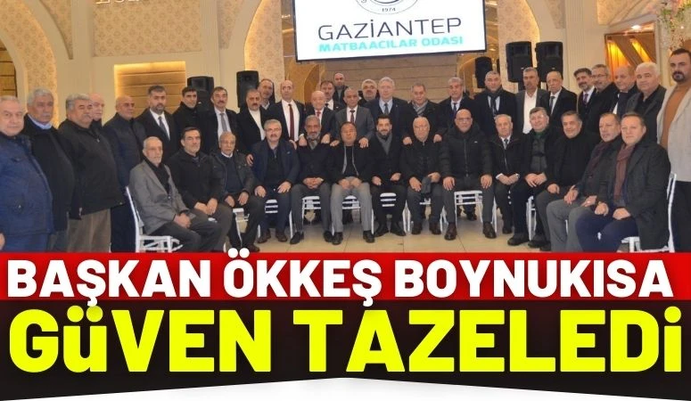 Başkan &Ouml;kkeş Boynukısa G&uuml;ven Tazeledi