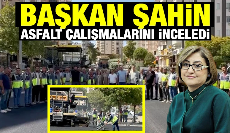 Başkan Şahin Asfalt &Ccedil;alışmalarını İnceledi