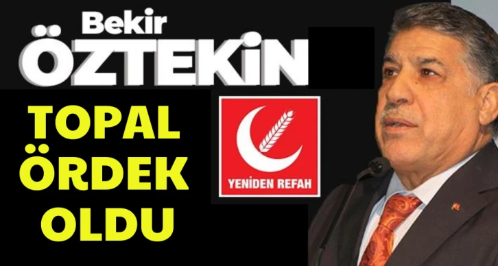 Bekir Öztekin topal ördek oldu