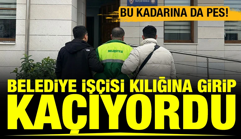 Bu kadarına da pes! Belediye İş&ccedil;isi Kılığına Girip Ka&ccedil;ıyordu