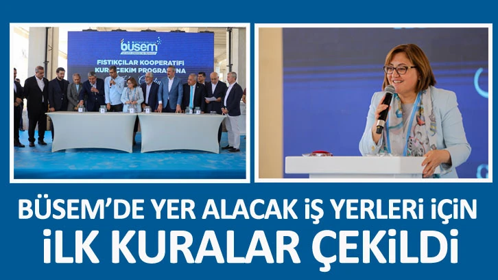 BÜSEM’DE YER ALACAK İŞ YERLERİ İÇİN İLK KURALAR ÇEKİLDİ