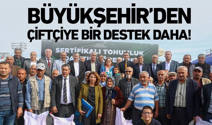 BÜYÜKŞEHİR’DEN ÇİFTÇİYE BİR DESTEK DAHA!