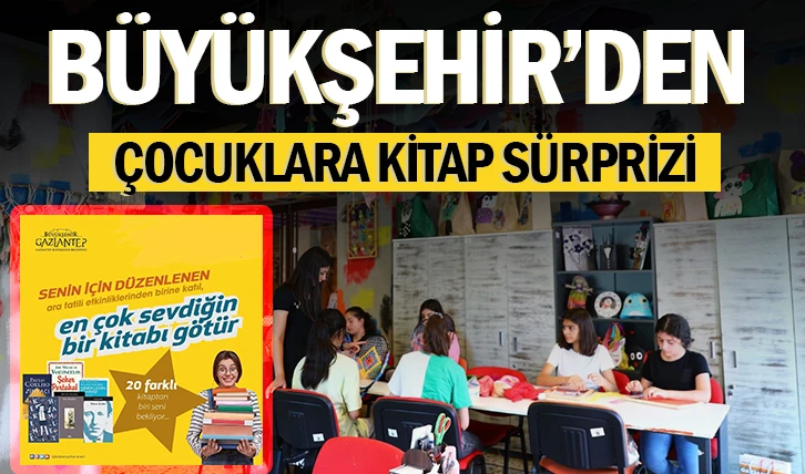 BÜYÜKŞEHİR’DEN ÇOCUKLARA KİTAP SÜRPRİZİ