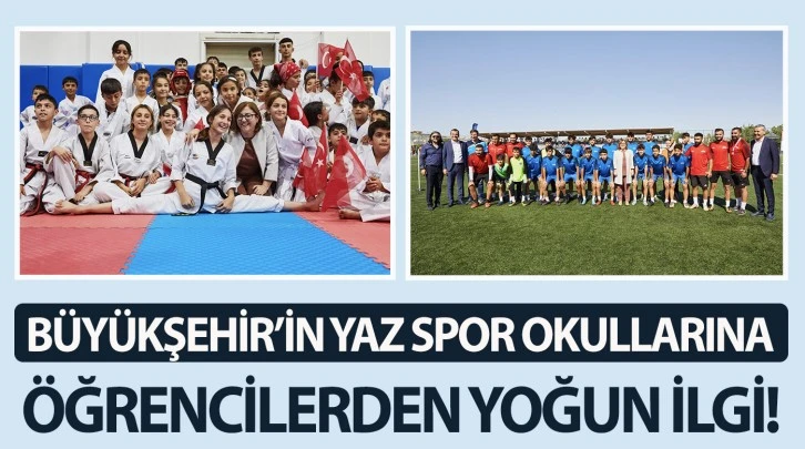 BÜYÜKŞEHİR’İN YAZ SPOR OKULLARINA ÖĞRENCİLERDEN YOĞUN İLGİ!