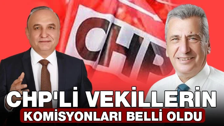 CHP'Lİ VEKİLLERİN KOMİSYONLARI BELLİ OLDU 