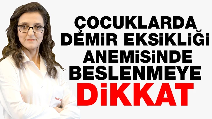 ÇOCUKLARDA DEMİR EKSİKLİĞİ ANEMİSİNDE BESLENMEYE DİKKAT!