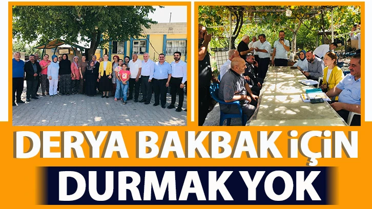 DERYA BAKBAK İÇİN DURMAK YOK