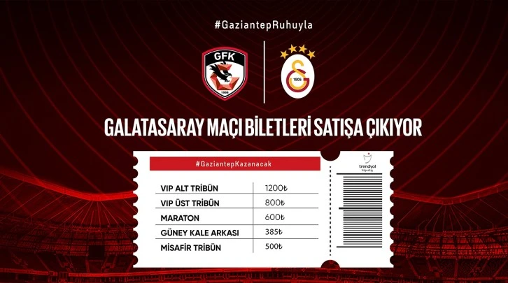 Galatasaray maçı biletleri satışa çıkıyor