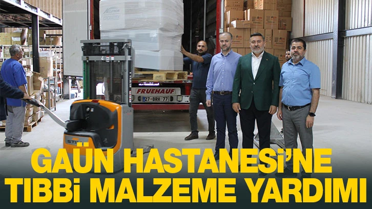 GAÜN Hastanesi’ne Tıbbı Malzeme Yardımı