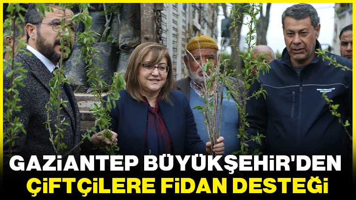 Gaziantep Büyükşehir'den çiftçilere fidan desteği