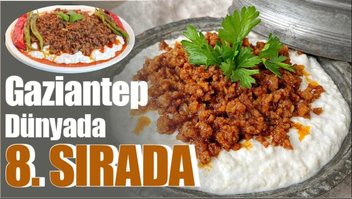 Gaziantep dünyada 8. sırada