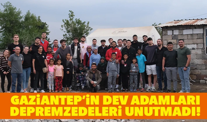 Gaziantep’in Dev Adamları, Depremzedeleri unutmadı!