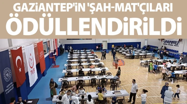 Gaziantep'in 'şah-mat'çıları ödüllendirildi