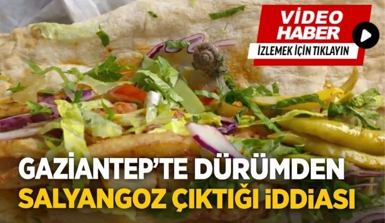 Gaziantep&rsquo;te D&uuml;r&uuml;mden Salyangoz &Ccedil;ıktığı İddiası