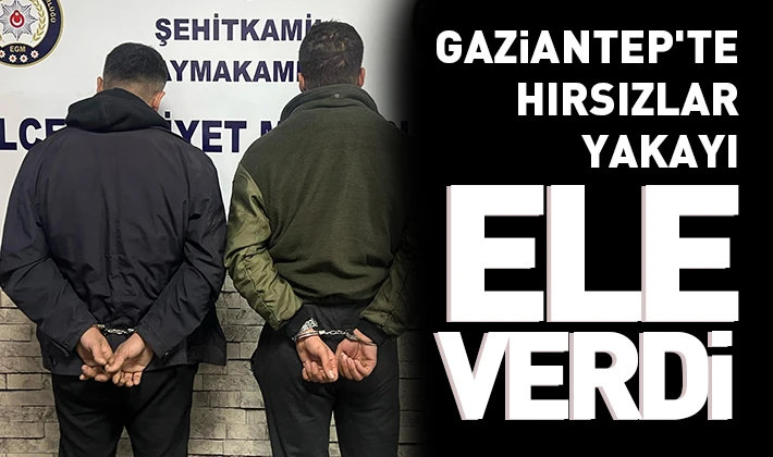 Gaziantep'te hırsızlar yakayı ele verdi