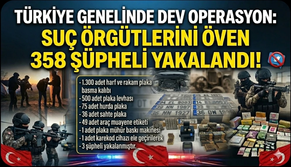 GAZİANTEP'TE SAHTE PLAKA ŞEBEKESİNE DARBE: DEV CEPHANELİK GİBİ AT&Ouml;LYE ELE GE&Ccedil;İRİLDİ!
