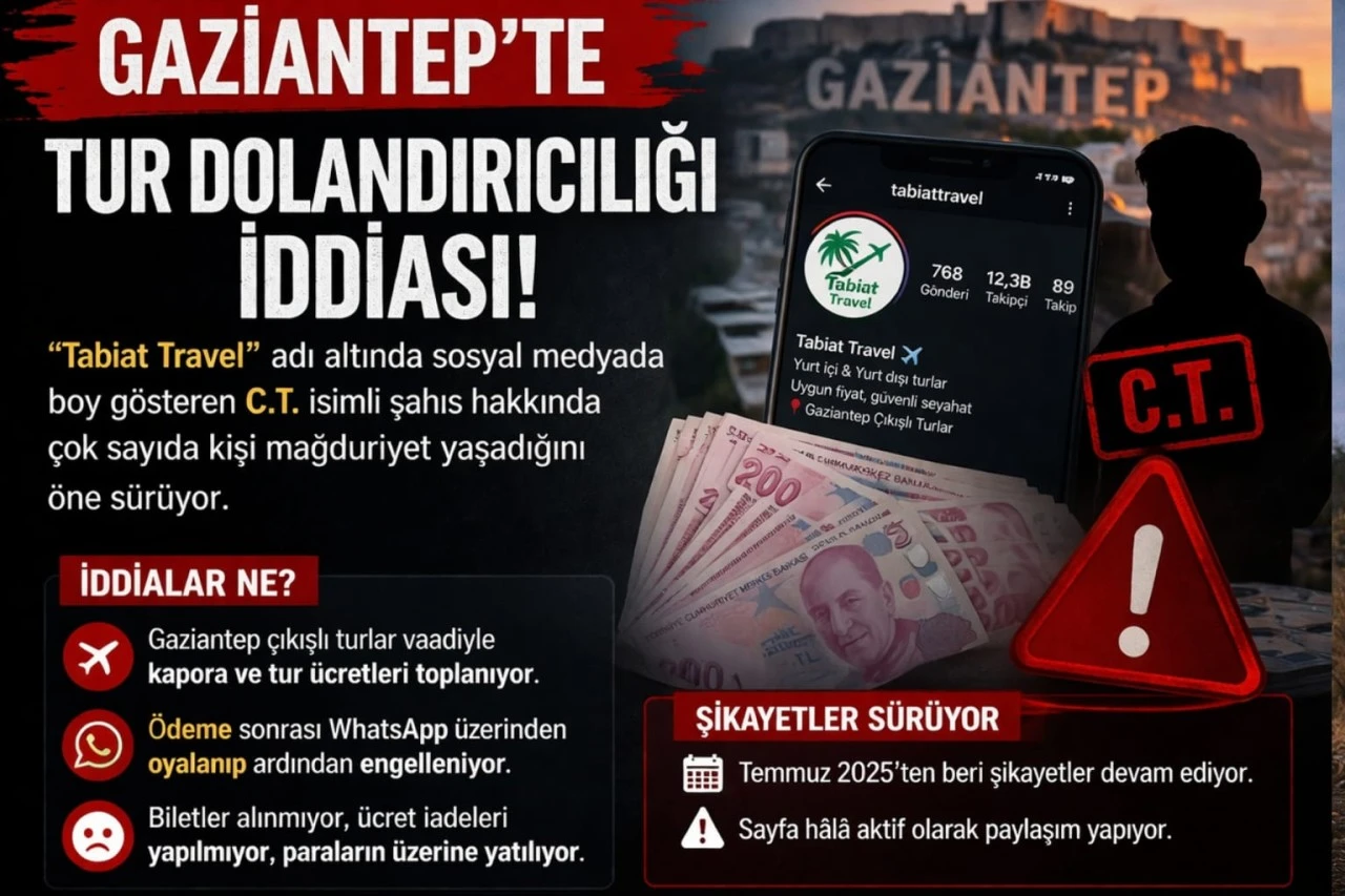 Gaziantep&rsquo;te Tur Dolandırıcılığı İddiası: &ldquo;Tabiat Travel&rdquo; Tepki &Ccedil;ekiyor