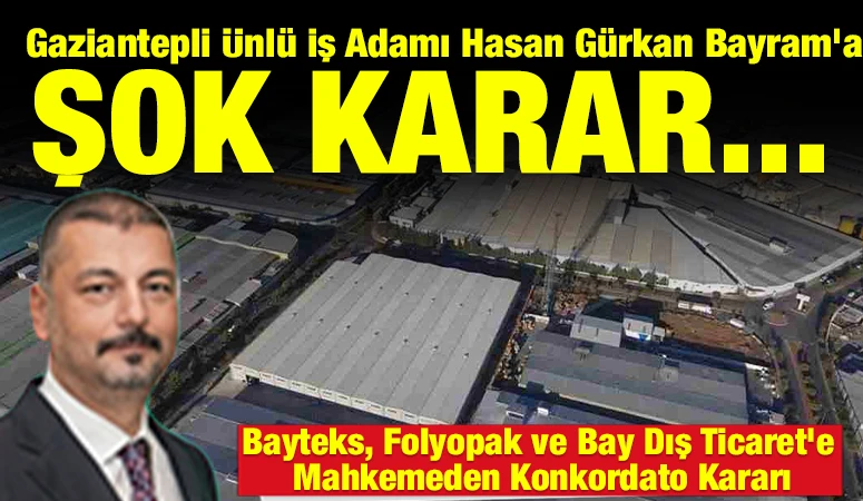 Gaziantepli &Uuml;nl&uuml; İş Adamı Hasan G&uuml;rkan Bayram&rsquo;a Şok Karar... 