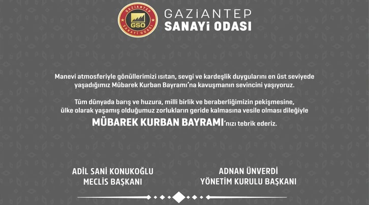 GSO'DAN BAYRAM MESAJI