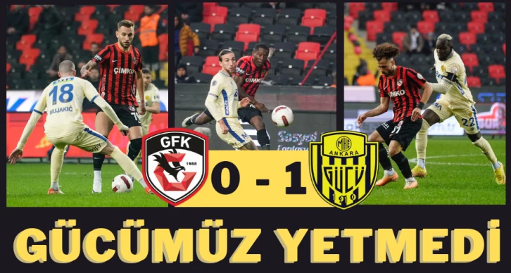 Gücümüz yetmedi: 0-1