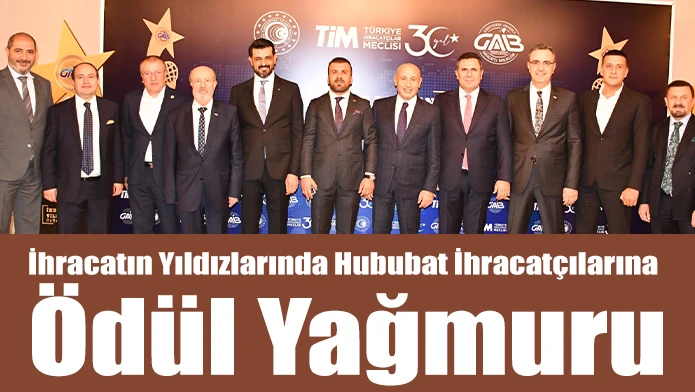 İhracatın Yıldızlarında Hububat İhracatçılarına Ödül Yağmuru