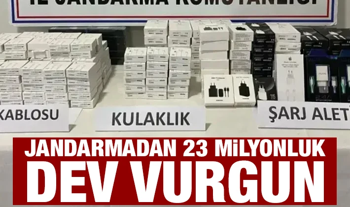 Jandarmadan 23 milyonluk dev vurgun