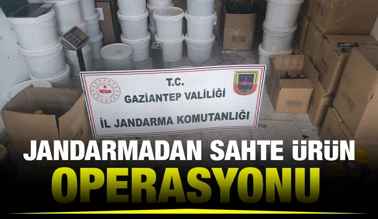 JANDARMADAN SAHTE ÜRÜN OPERASYONU