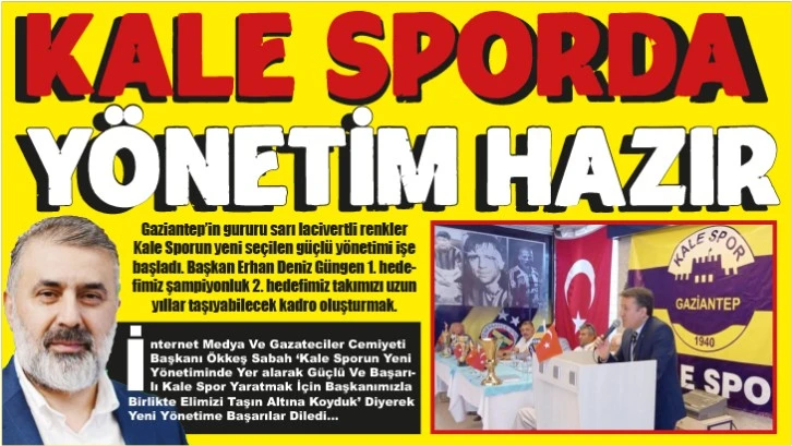 Kale Sporda Yönetim Hazır