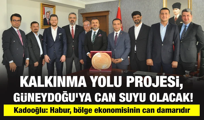 Kalkınma Yolu Projesi, Güneydoğu’ya can suyu olacak!