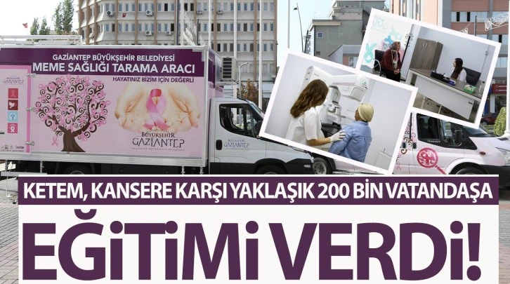 KETEM, KANSERE KARŞI YAKLAŞIK 200 BİN VATANDAŞA BİLİNÇLENDİRME EĞİTİMİ VERDİ!