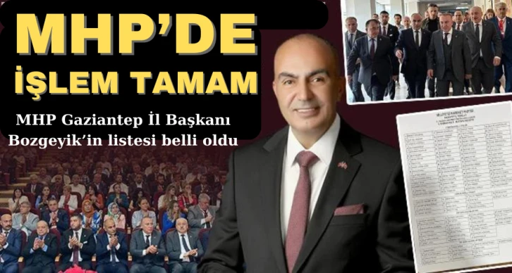 MHP’DE İŞLEM TAMAM