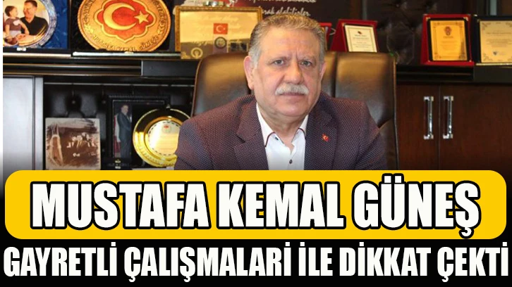 Mustafa Kemal Güneş gayretli çalışmaları ile dikkat çekti   