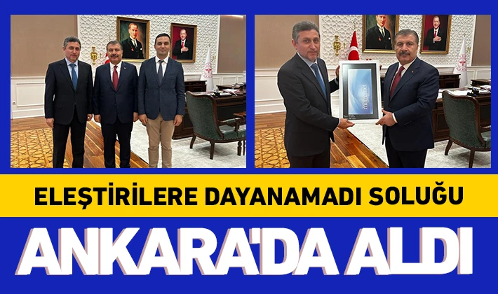 ELEŞTİRİLERE DAYANAMADI SOLUĞU ANKARA'DA ALDI