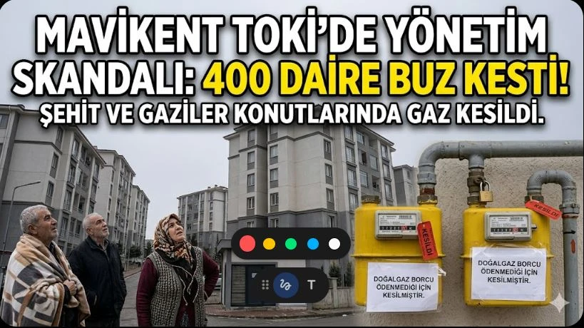 TOKİ&rsquo;DE Y&Ouml;NETİM SKANDALI: 400 DAİRE BUZ KESTİ!