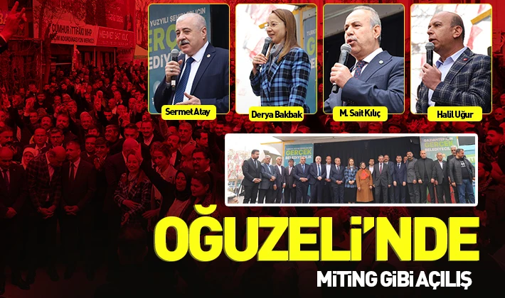 OĞUZELİ’NDE MİTİNG GİBİ AÇILIŞ