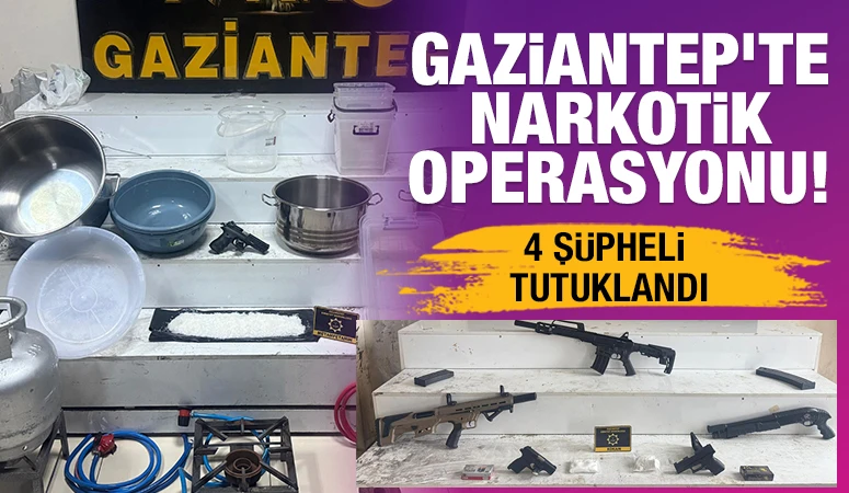 GAZİANTEP&rsquo;TE NARKOTİK OPERASYONU! 4 Ş&Uuml;PHELİ TUTUKLANDI